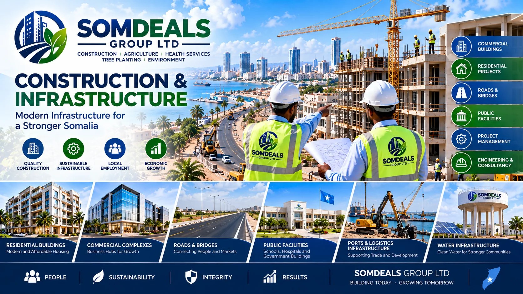 Illustrative construction and infrastructure concept for SOMDEALS